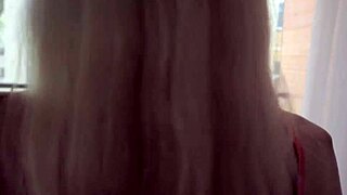 hot blonde teen in public amateur fun