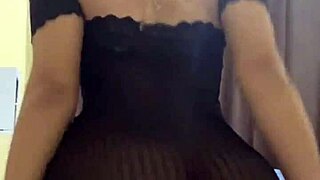 Hot Blonde Dances Funk In See-Through Dress