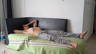 my colombian hermanastra trades silence for a tasty taboo blowjob