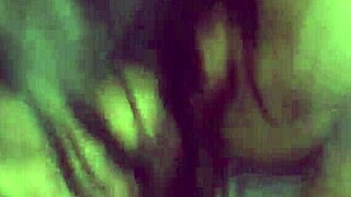 Latina milf gives blowjob to her lover