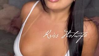 questions and answers with kriss hotwife in public outdoor setting