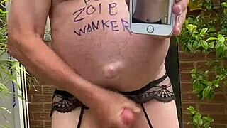 Hot video makes porn addict wank off