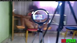 Amateur homemade video shows black teen getting her first orgasm