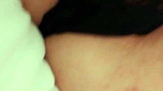 Golden tigre playing with her belt making more juice with her pussy for strapon dildo