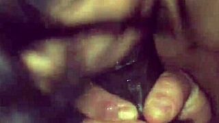 Latina milf gives blowjob to her lover