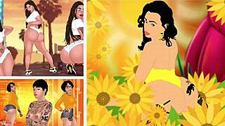 compilation featuring black and pawg girls showing off their ass