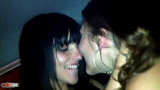 Charlotte de Castille and Jordanne Kali's wild car party kissing session