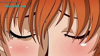 nami takes on two boys in hentai