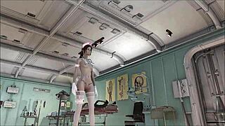 Fallout 4 nurse strips down for a hot tease, wanna watch her seduce the patient?