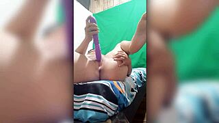 super electric dildo makes young stepmom's tight vagina moan