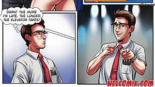 Suggestive Fucking Scene With Hot Rocker And Nerd Stallion In Anime Style.