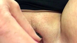 Girl uses vibrator for fun.