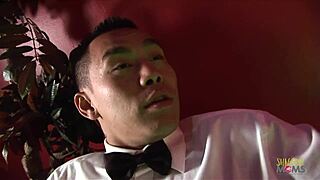 stripper takes hard anal from asian guy