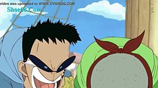 nami takes on two boys in hentai