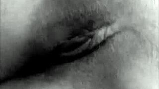 Masturbating girl feels intense pleasure alone