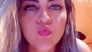 Latina masturbates her big clit in public, showing off tits.