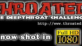 teen 18+ with boobs in rough blowjob competition sucking dong hard for cumshot on tits