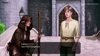 His first time turns real after she sees his huge cock and gets instantly aroused