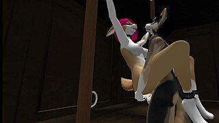 Tim Fucks Pink Bunny In Bound Cartoon Sex Scene