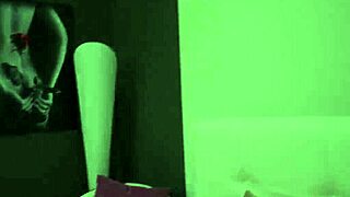 Euro babe plays with toys in stockings