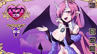 beautiful succubus rides cowgirl in hentai