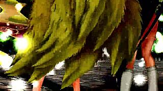 Half-naked girls dance and sing in anime style