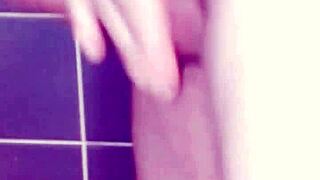 Masturbation In Bathroom With Cum Spanking