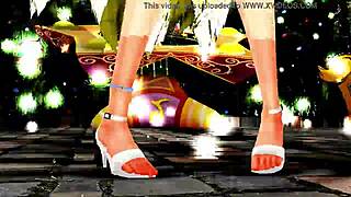 Half-naked girls dance and sing in anime style