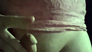 small dick tranny with shaved body shoots huge load solo