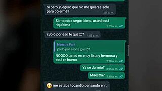 Chat De Whatsapp Con Mi Maestra Se Pone Caliente Por La Noche