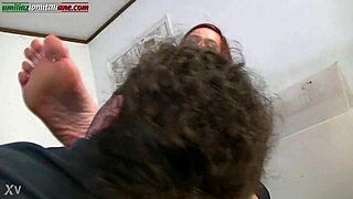 i'm watching bbw foot domination with licking in dismissal menace
