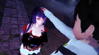 This ultra real hentai game continues Yui's story