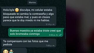 Chat De Whatsapp Con Mi Maestra Se Pone Caliente Por La Noche