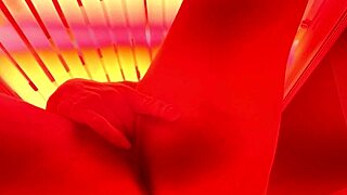 Getting Myself Off in the Tanning Bed Feels So Naughty and Thrilling!