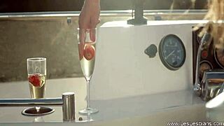 Sexy Lesbians Kissing And Loving: Blonde And Brunette Milfs Use Toys For Intense Masturbation.