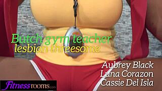 Fitness instructor Aubrey Black and Luna Corazon and Cassie Del Isla are up for a steamy threesome