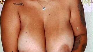 bruna paz shows big tits in shower bath