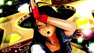 Half-naked girls dance and sing in anime style