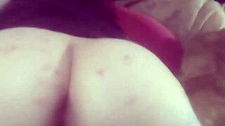 She's rubbing her pussy for you.