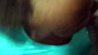 Kat performs sucking and swallowing action