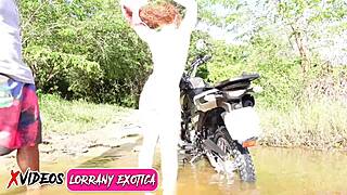 Interracial group sex with exotic girl’s anal and vaginal creampie