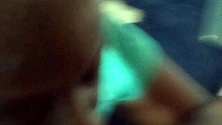 Kat performs sucking and swallowing action