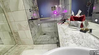 Milf teases big black cock in hotel room