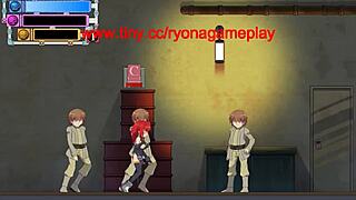 red haired woman endures hentai ryona sex