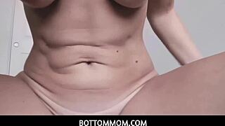 Bottommom - Skinny Stepmommy Rides Her Stepson's Cock Alana Cruise