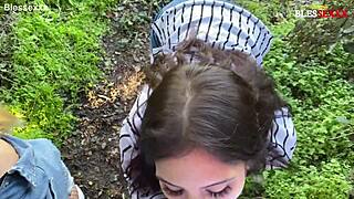 Beautiful Maria Wars Sucks Me Off in Park