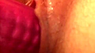 Milf masterbating with dildo! Watch her pussy play with toys under maledom control.