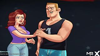 teen girl in summertime saga comes and shows her big boobs and ass