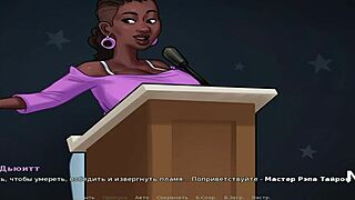 summertime saga babe interacts in front of podium e2 51