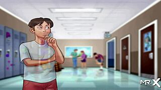 summertime saga babe interacts in front of podium e2 51